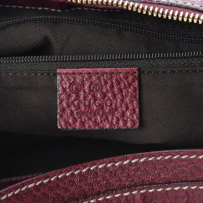 Gucci Calfskin Bamboo Ring Hobo Aubergine 8 of 16