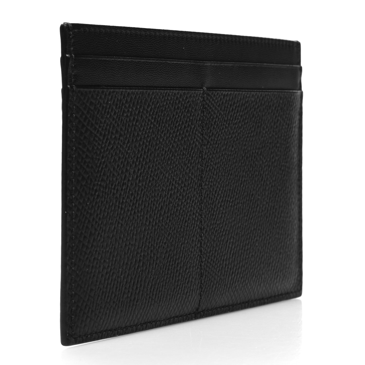 Celine Grained Calfskin Card Holder Black 3 of 7