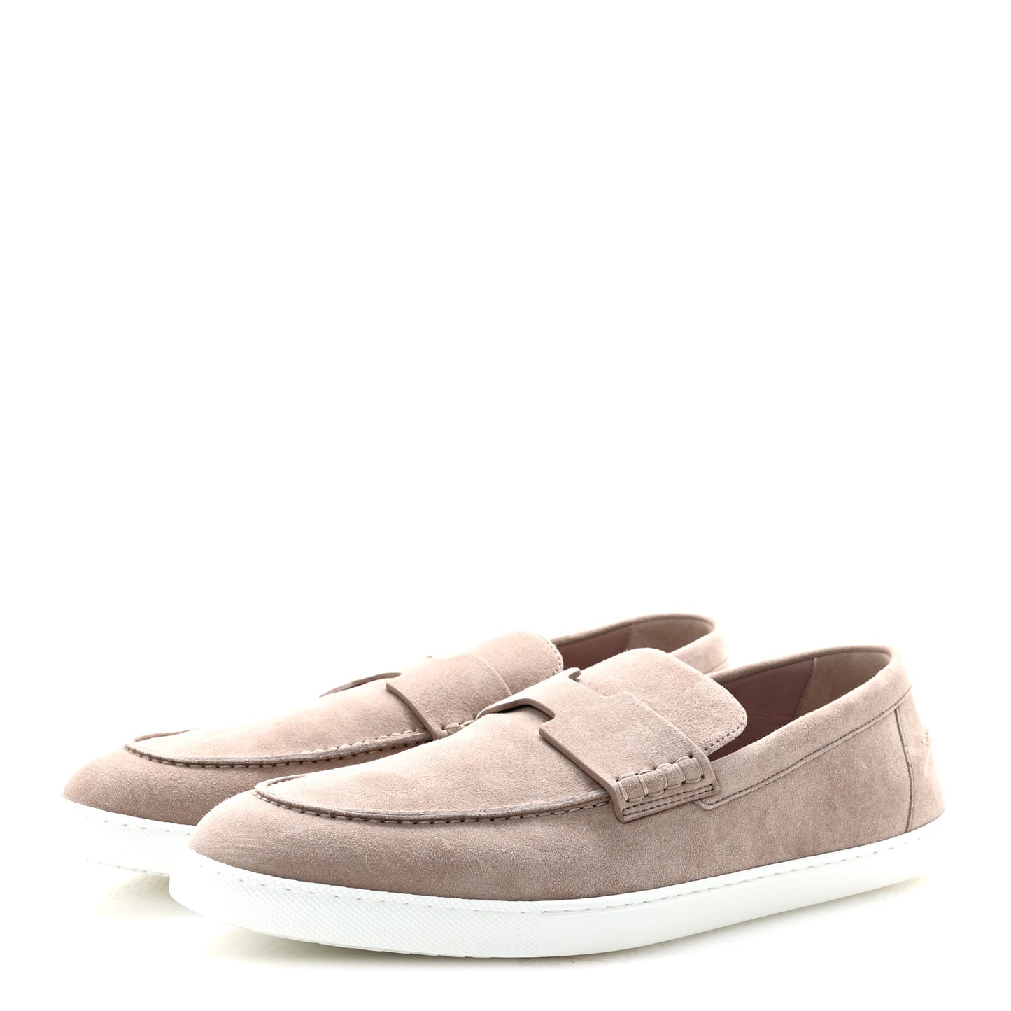 Suede Goatskin Mens Job Loafers 45 44 Rose Pale