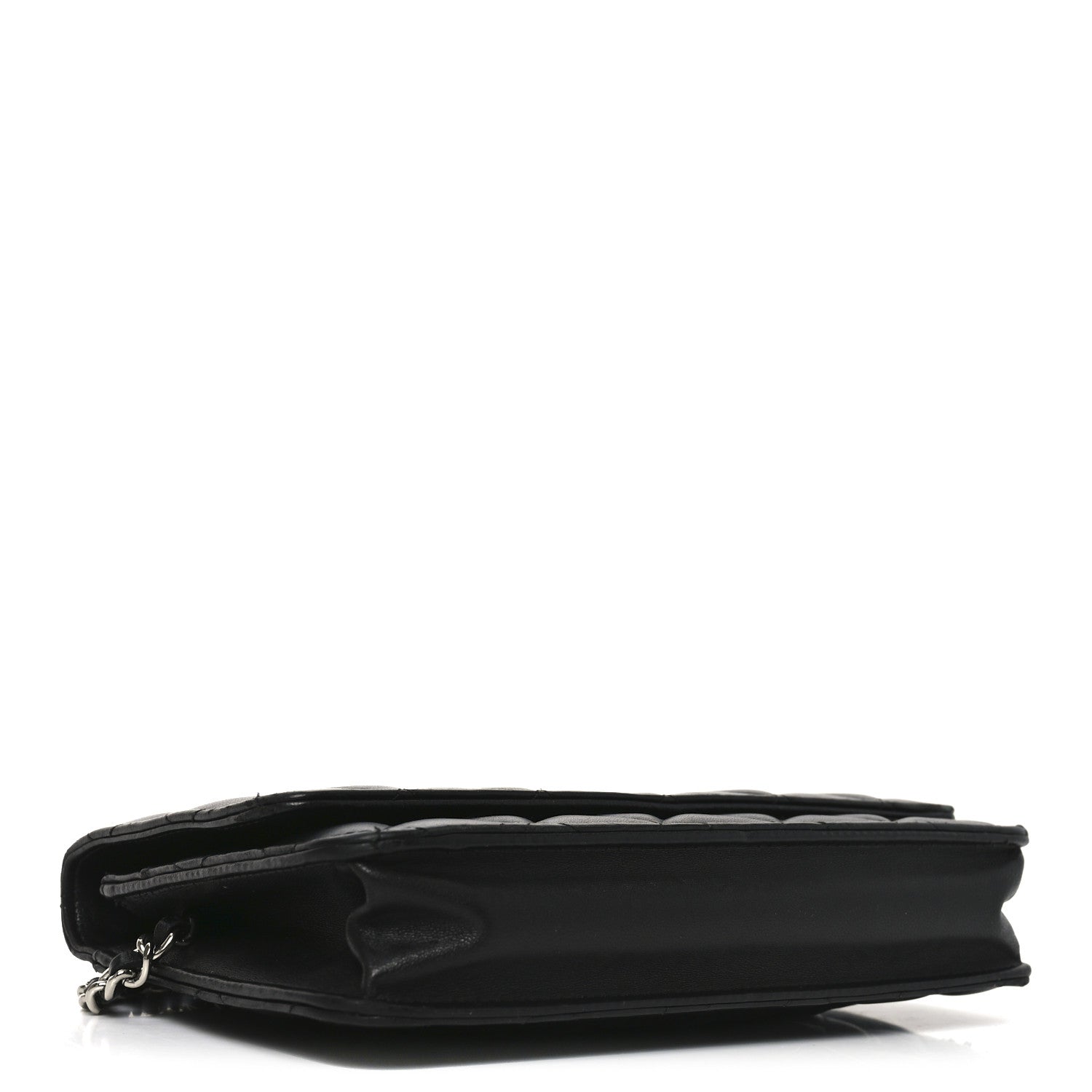 Chanel Lambskin Quilted Wallet On Chain WOC Black 4 of 12