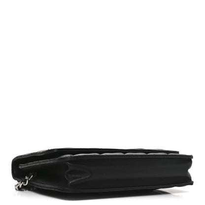 Chanel Lambskin Quilted Wallet On Chain WOC Black 4 of 12