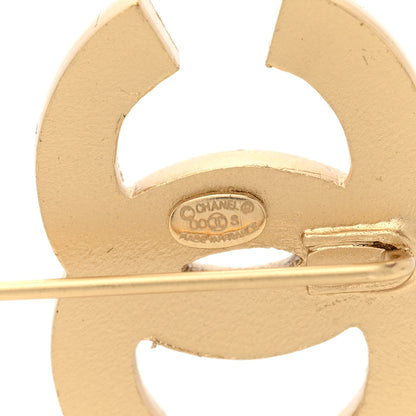 Chanel Pearl CC Brooch Pin Gold 3 of 4