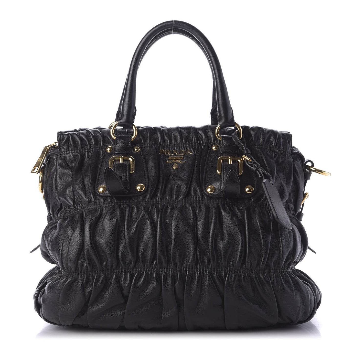 Nappa Gaufre Tote Black