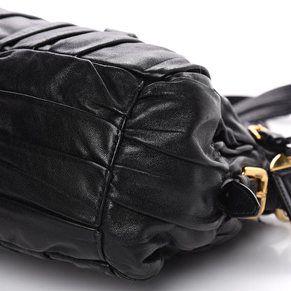 Prada Nappa Gaufre Shopping Satchel Black 10 of 13