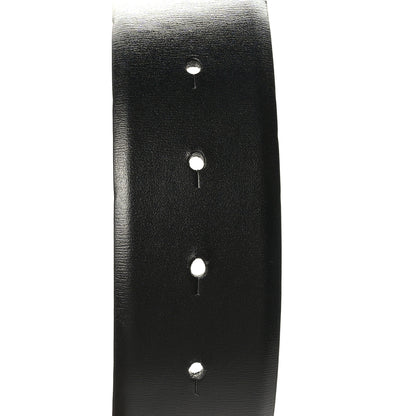Valentino Garavani Glossy Calfskin Monochrome 40mm VLogo Belt 80/32 Black 5 of 6