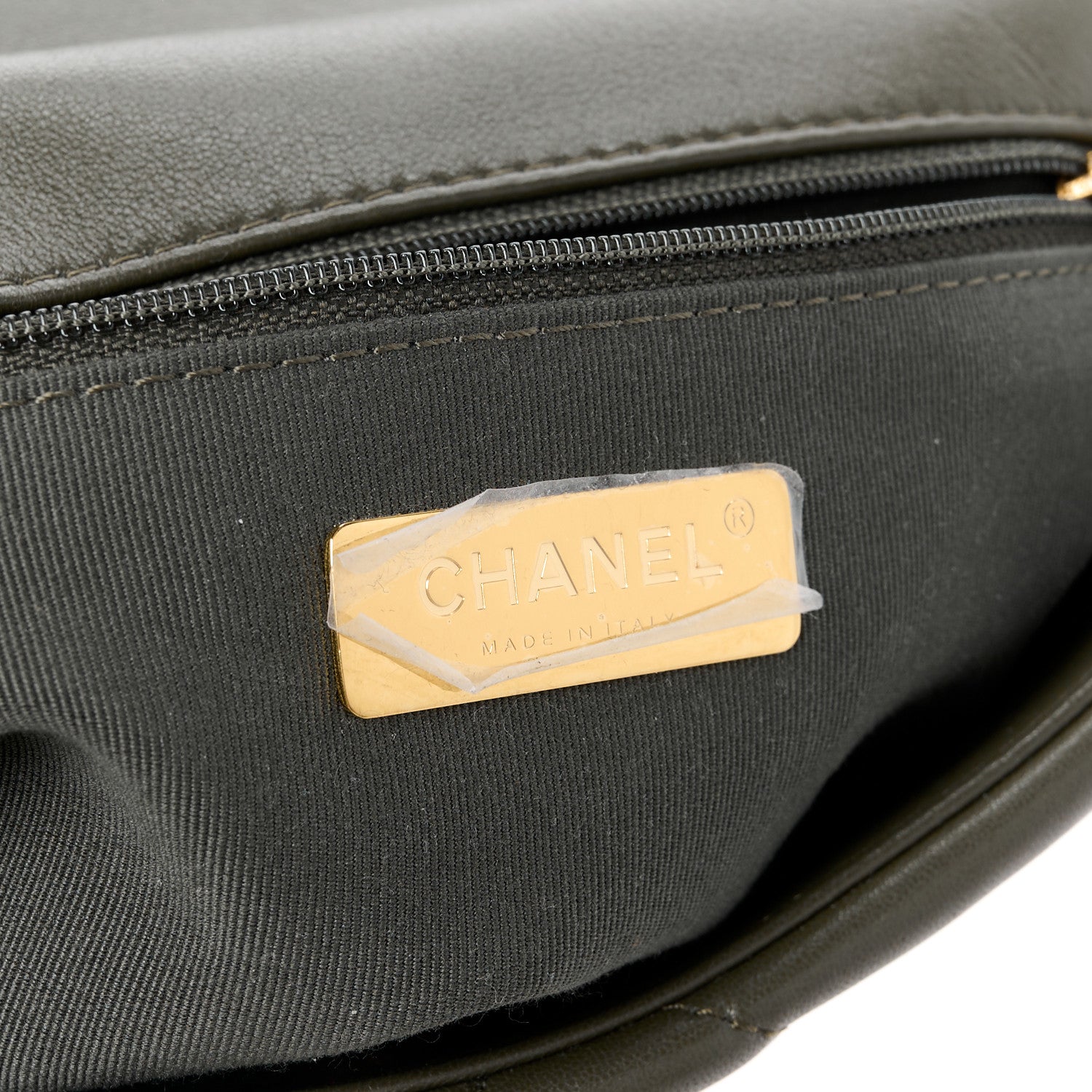 Chanel Lambskin Quilted Medium Chanel 19 Flap Khaki 7 of 13