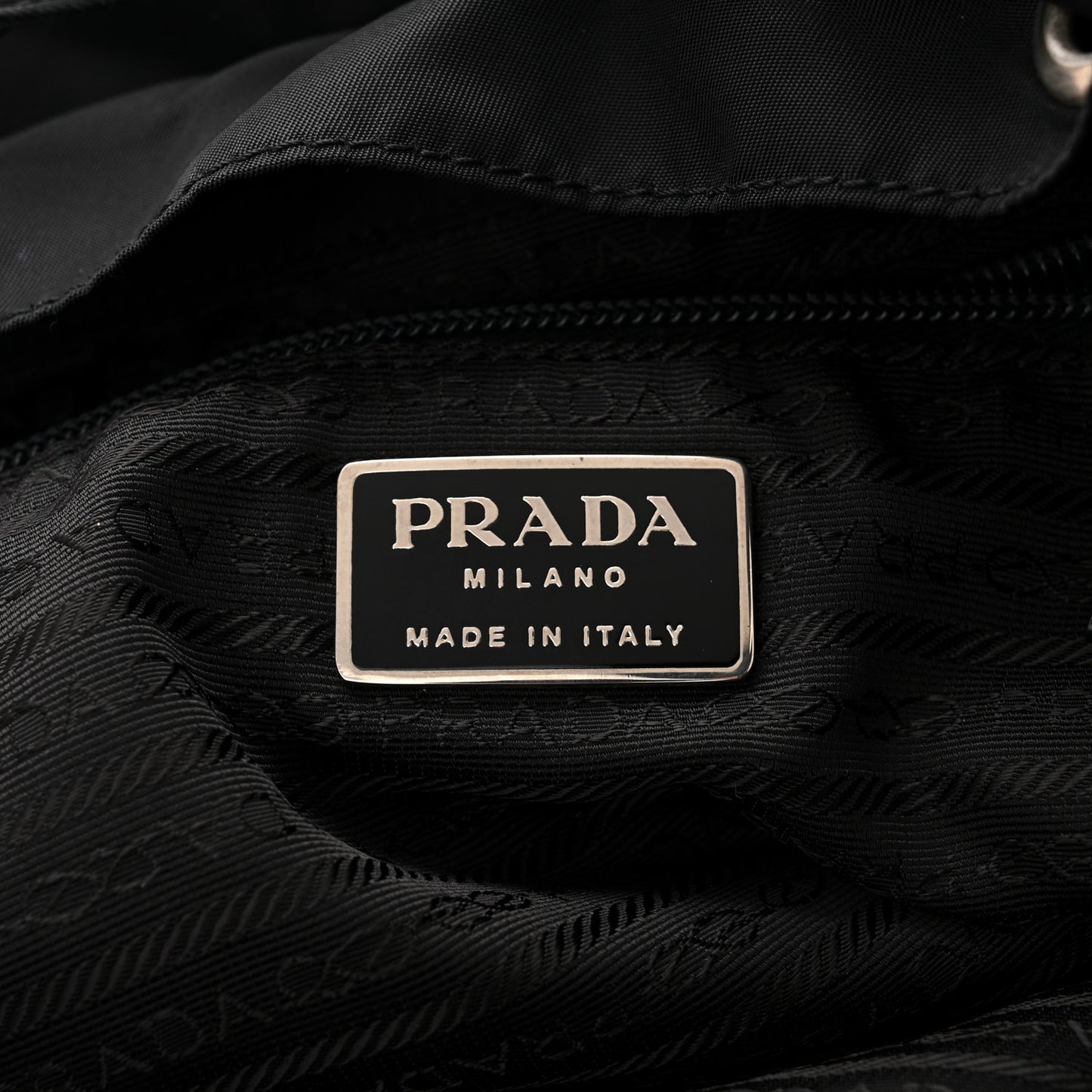 Nylon Vela Large Backpack Black