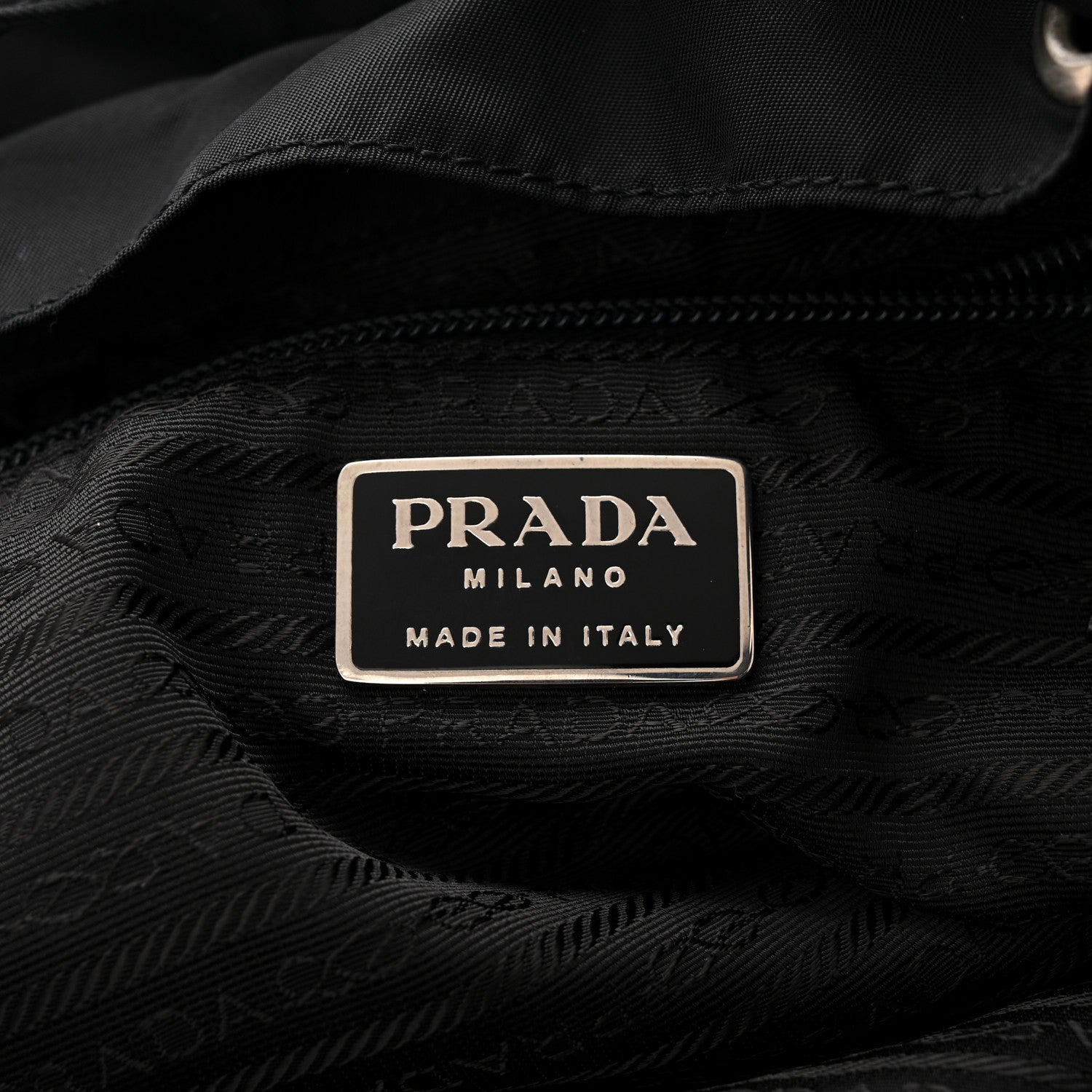 Prada Nylon Vela Large Backpack Black 6 of 13
