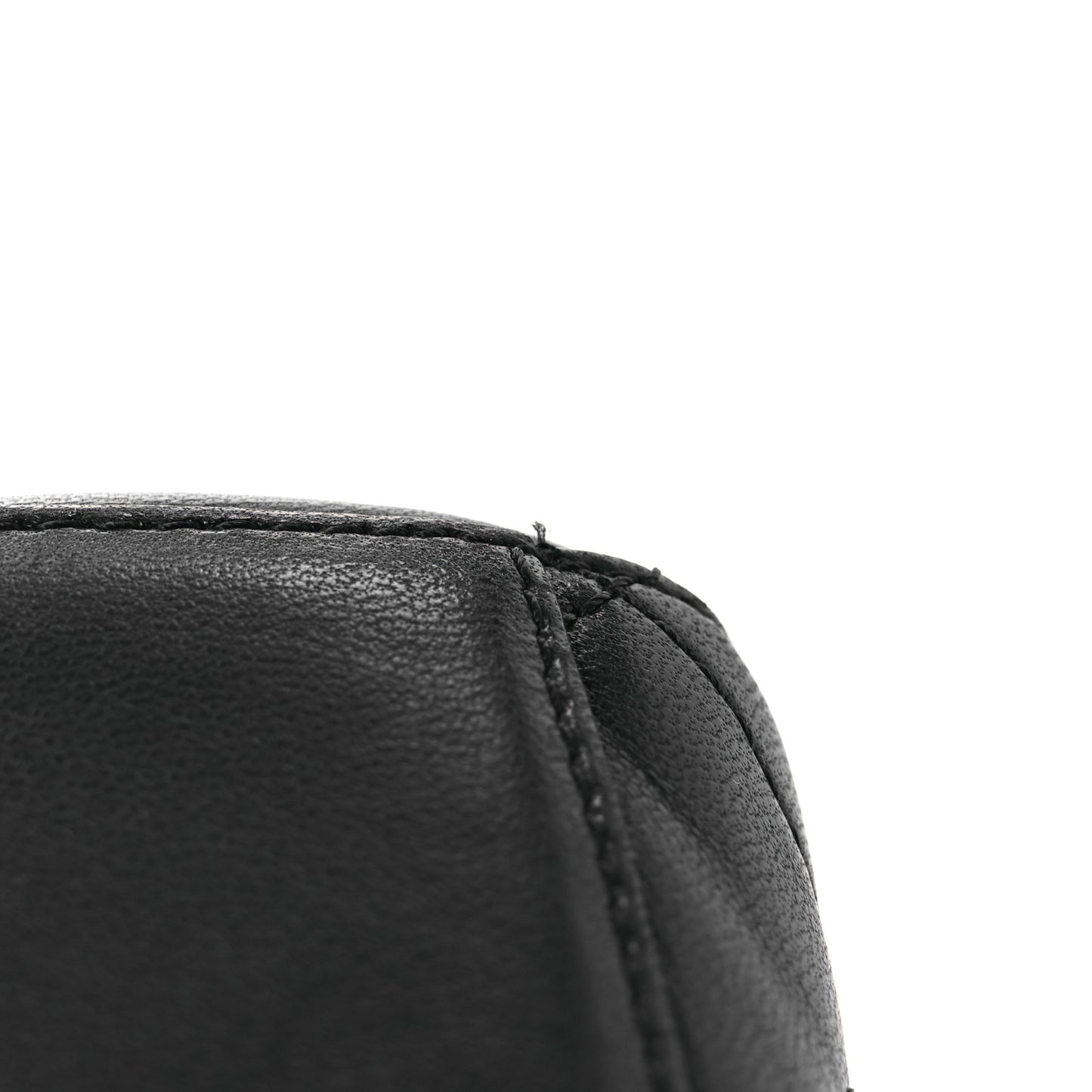 Lambskin Quilted Metal Frame Clutch Black