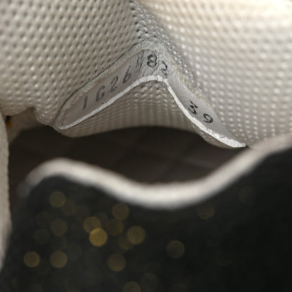 Chanel Mesh Suede Calfskin Womens CC Sneakers 39 White Black Beige Gold 8 of 8