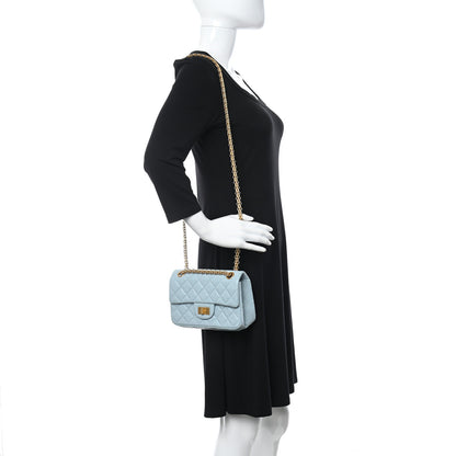 Chanel Aged Calfskin Quilted 2.55 Reissue Mini Flap Blue 2 of 10