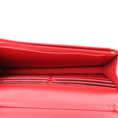 Chanel Lambskin Plexiglass Quilted Coco Love Wallet On Chain WOC Red 5 of 12