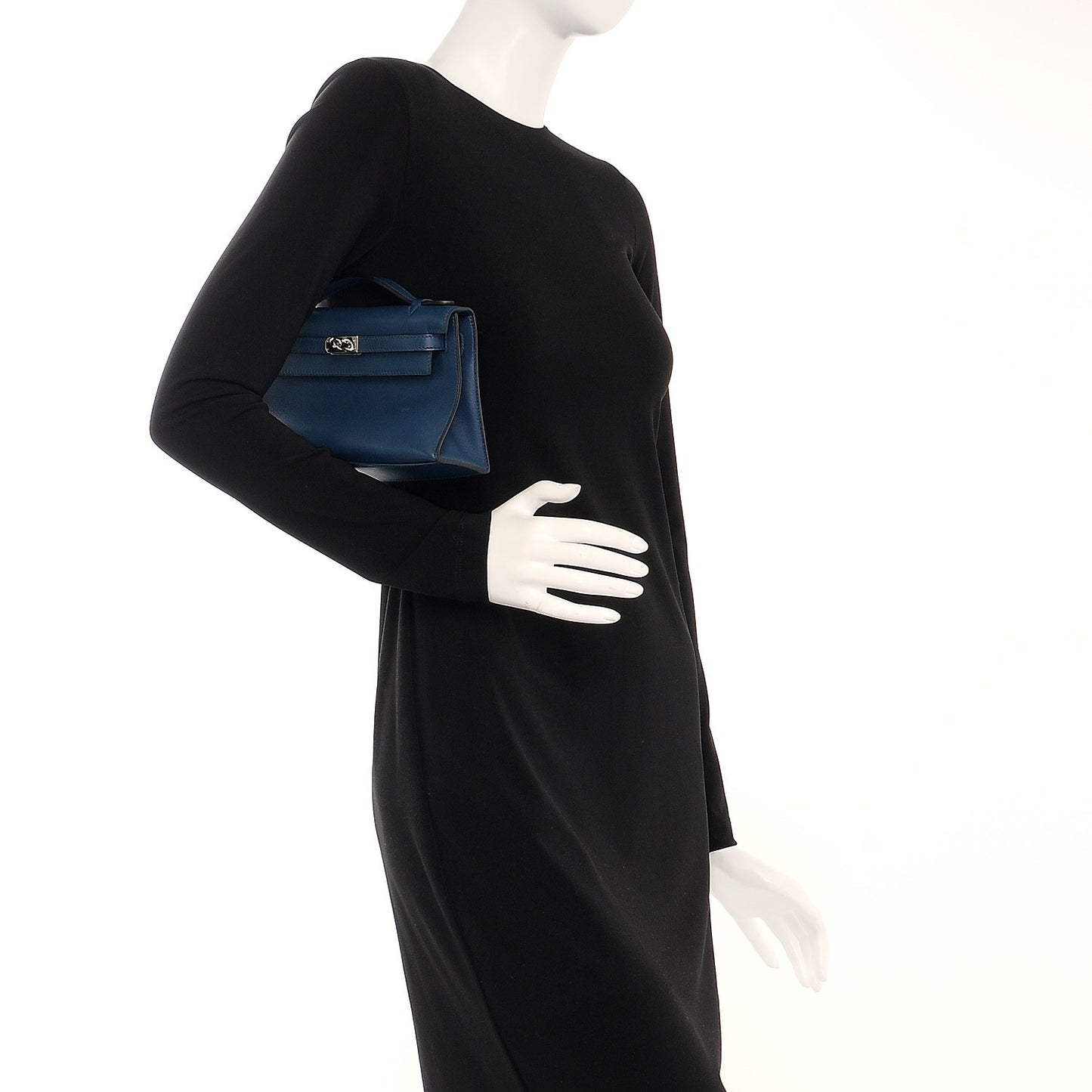 Swift Kelly Pochette Clutch Bleu de Prusse