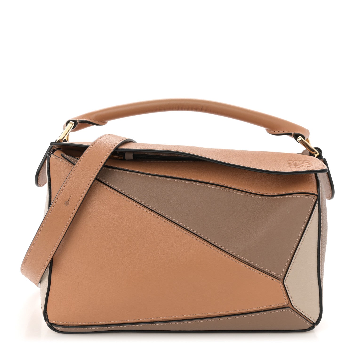 Loewe Calfskin Small Puzzle Bag Warm Desert Mink 1 of 14