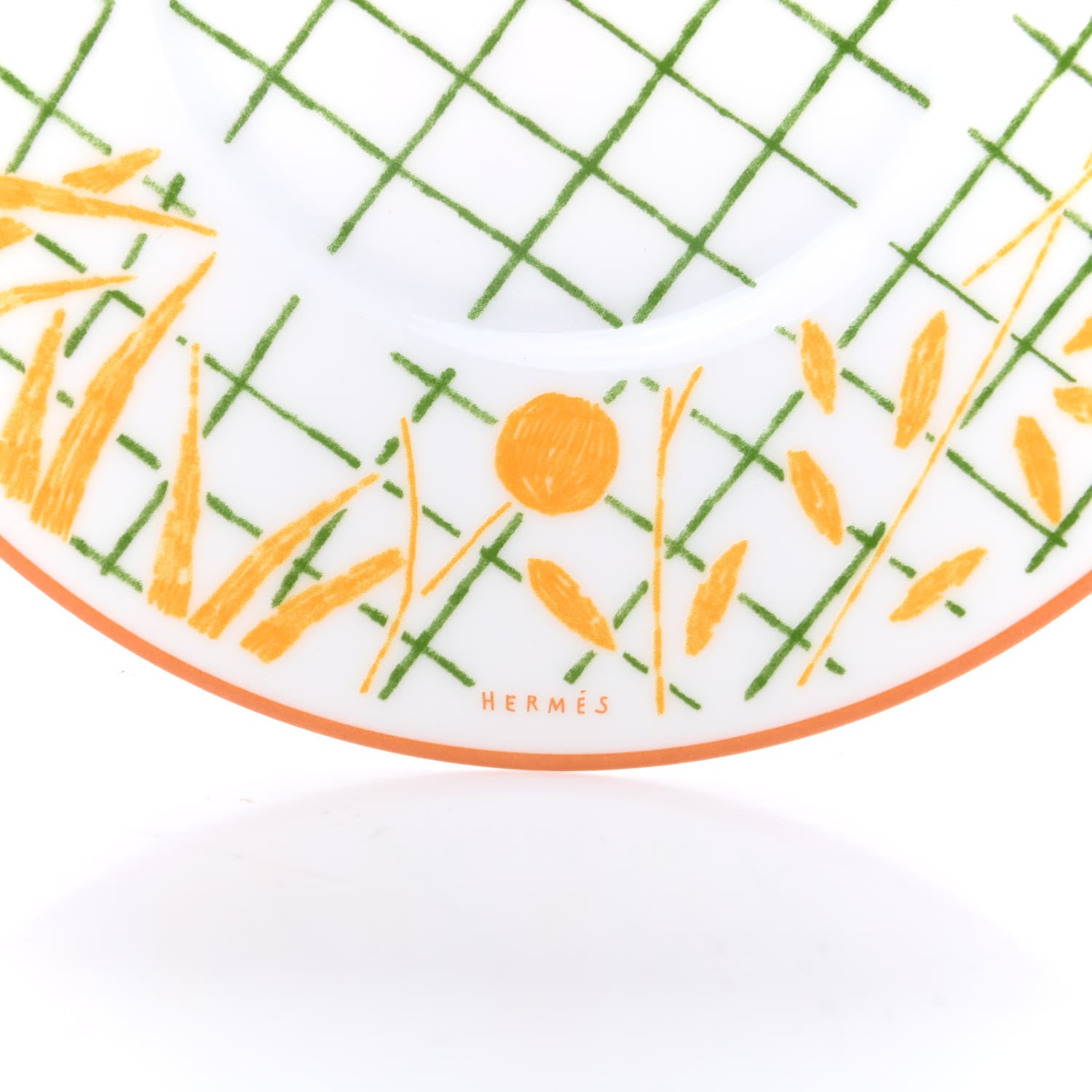 Hermes Porcelain A Walk In The Garden Tea Cup And Saucer Set Of 2 6 of 10