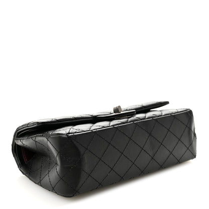 Chanel Aged Calfskin Quilted 2.55 Reissue 225 Flap Black 4 of 10