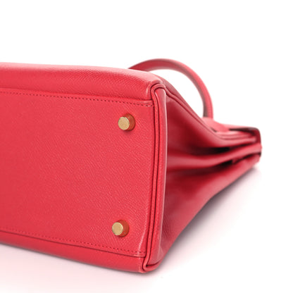 Hermes Courchevel Kelly Retourne 32 Rouge Vif 9 of 9