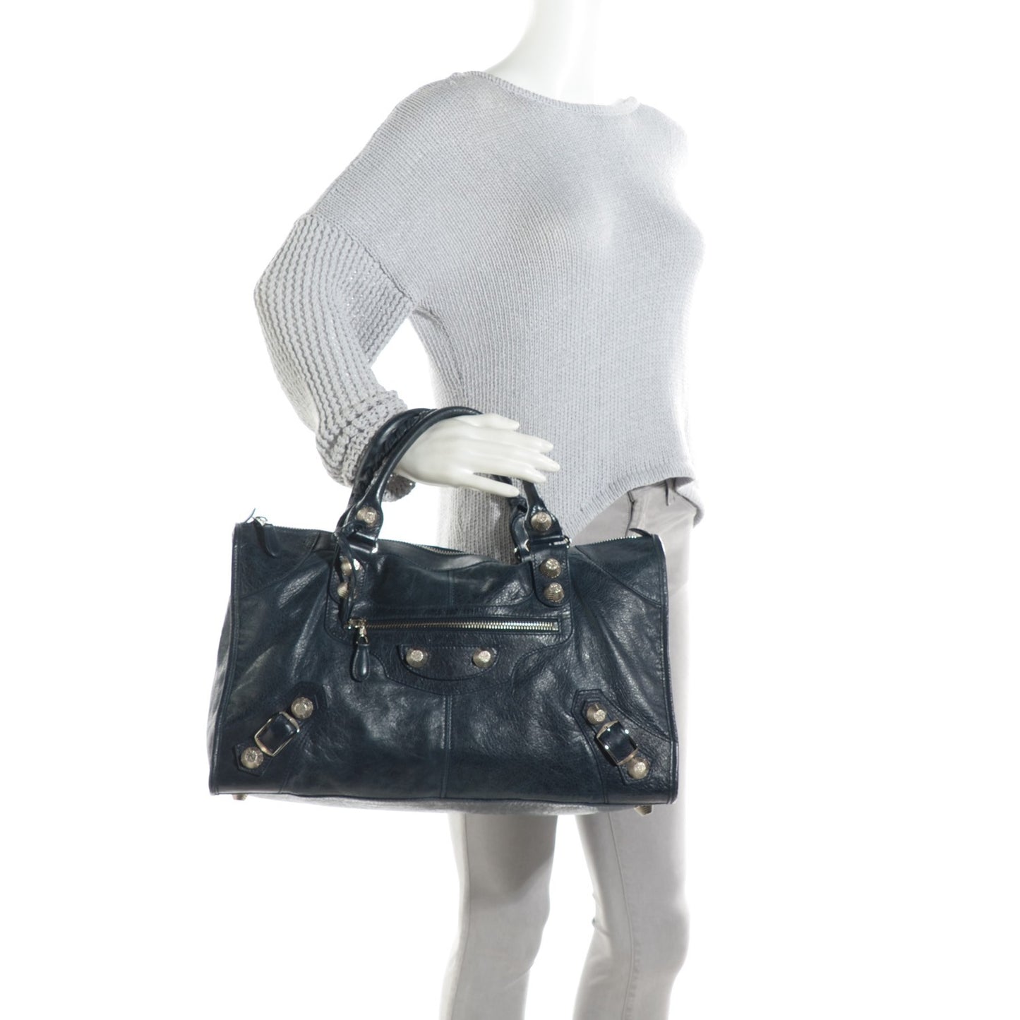 Agneau Giant 21 Silver Hardware Work Dark Night