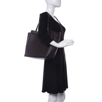 Celine Smooth Calfskin Small Belt Cabas Phantom Dark Brown 2 of 9