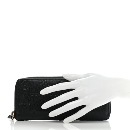 Louis Vuitton Empreinte Clemence Wallet Black 2 of 11
