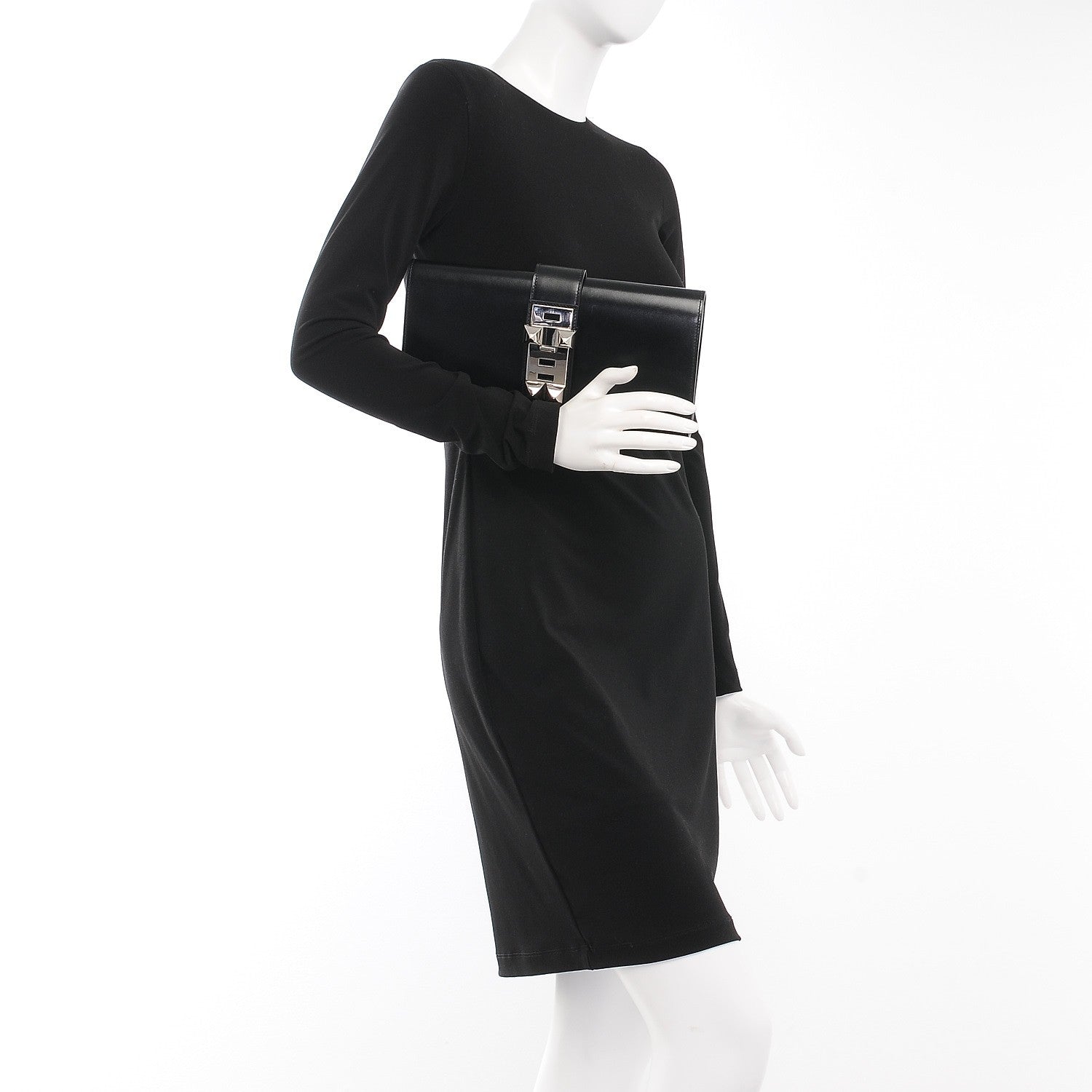 Hermes Box Medor 29 Clutch Black 2 of 7