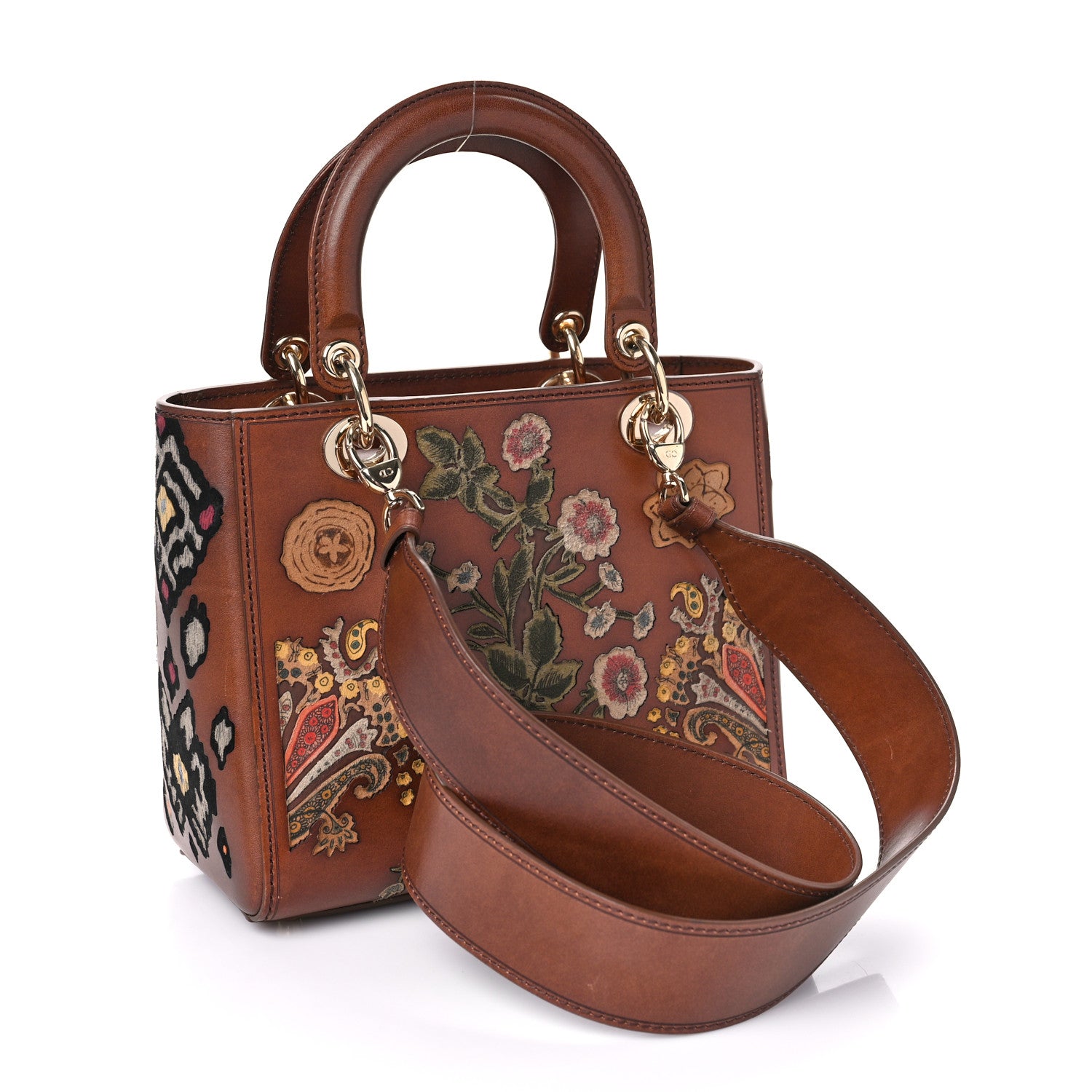 Christian Dior Calfskin K11 Original Masters Medium Lady Dior Brown 3 of 12