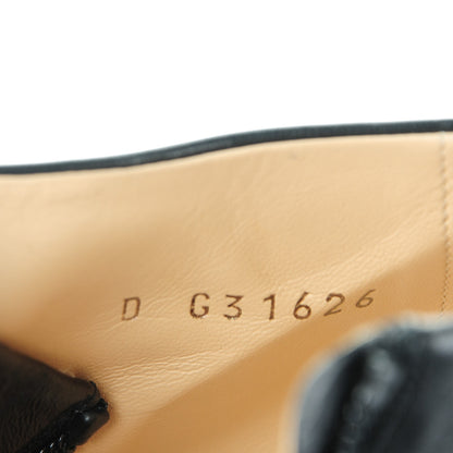 Chanel Lambskin Quilted CC Booties 37 Black 8 of 8