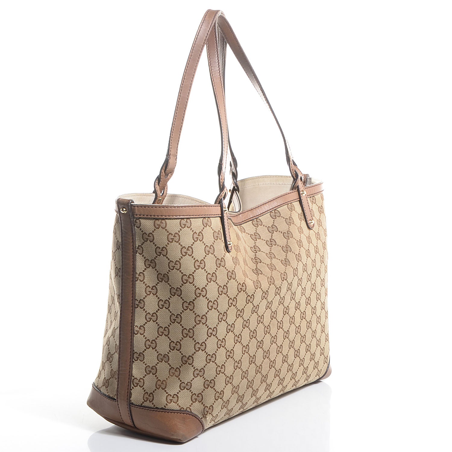 Gucci Monogram Medium Craft Tote Light Brown 3 of 10