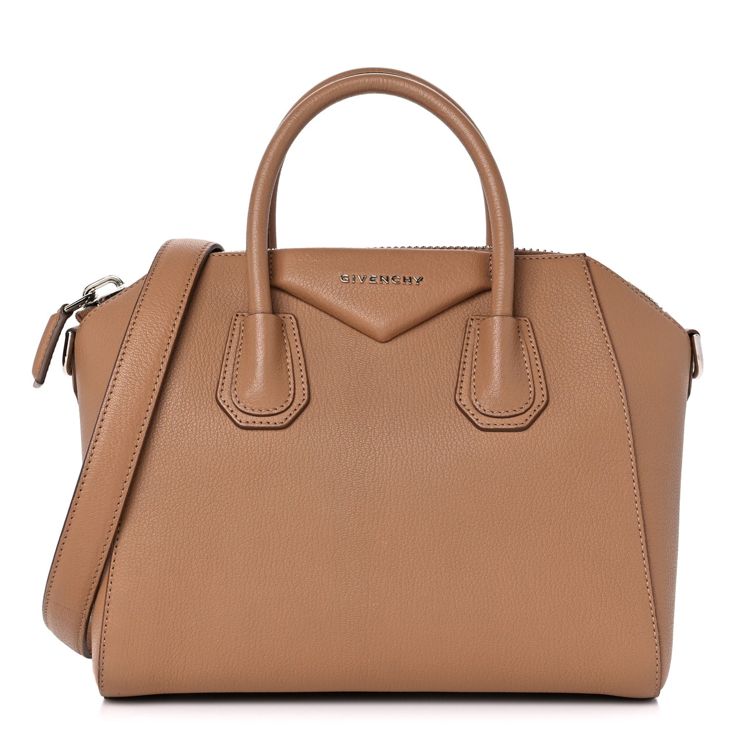 Sugar Goatskin Small Antigona Caramel