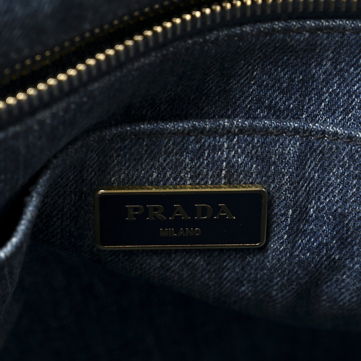 Denim Logo Tote Avio
