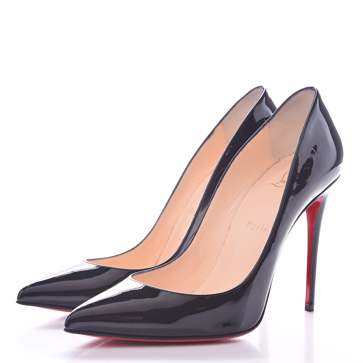 Christian Louboutin Patent Pigalle Follies 100 Pumps 39 Black 3 of 10