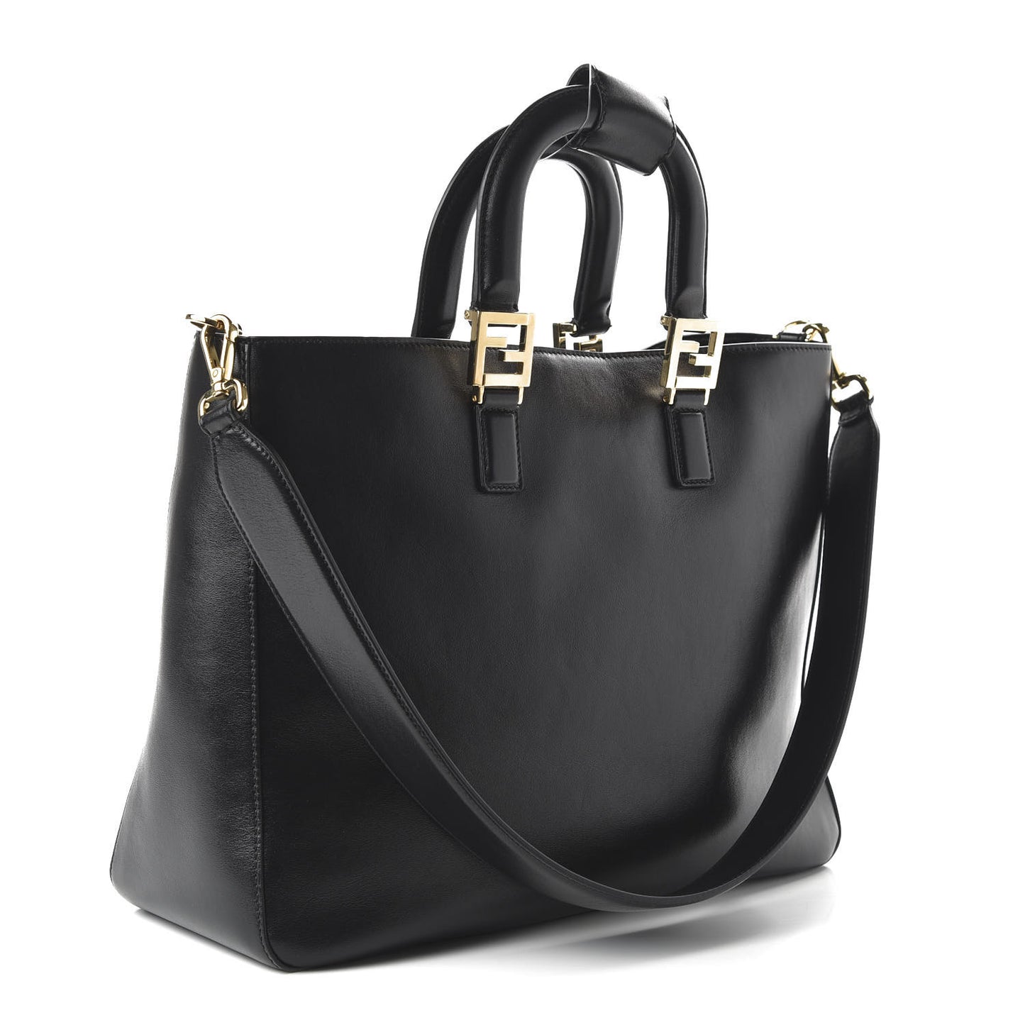 Vitello Glacier Medium FF Tote Black