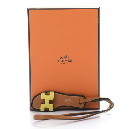 Hermes Epsom Butler Calfskin Hunter Oran Nano Bag Charm Lime 5 of 5