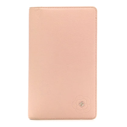 Chanel Goatskin Camellia Yen Wallet Pink 1 of 7