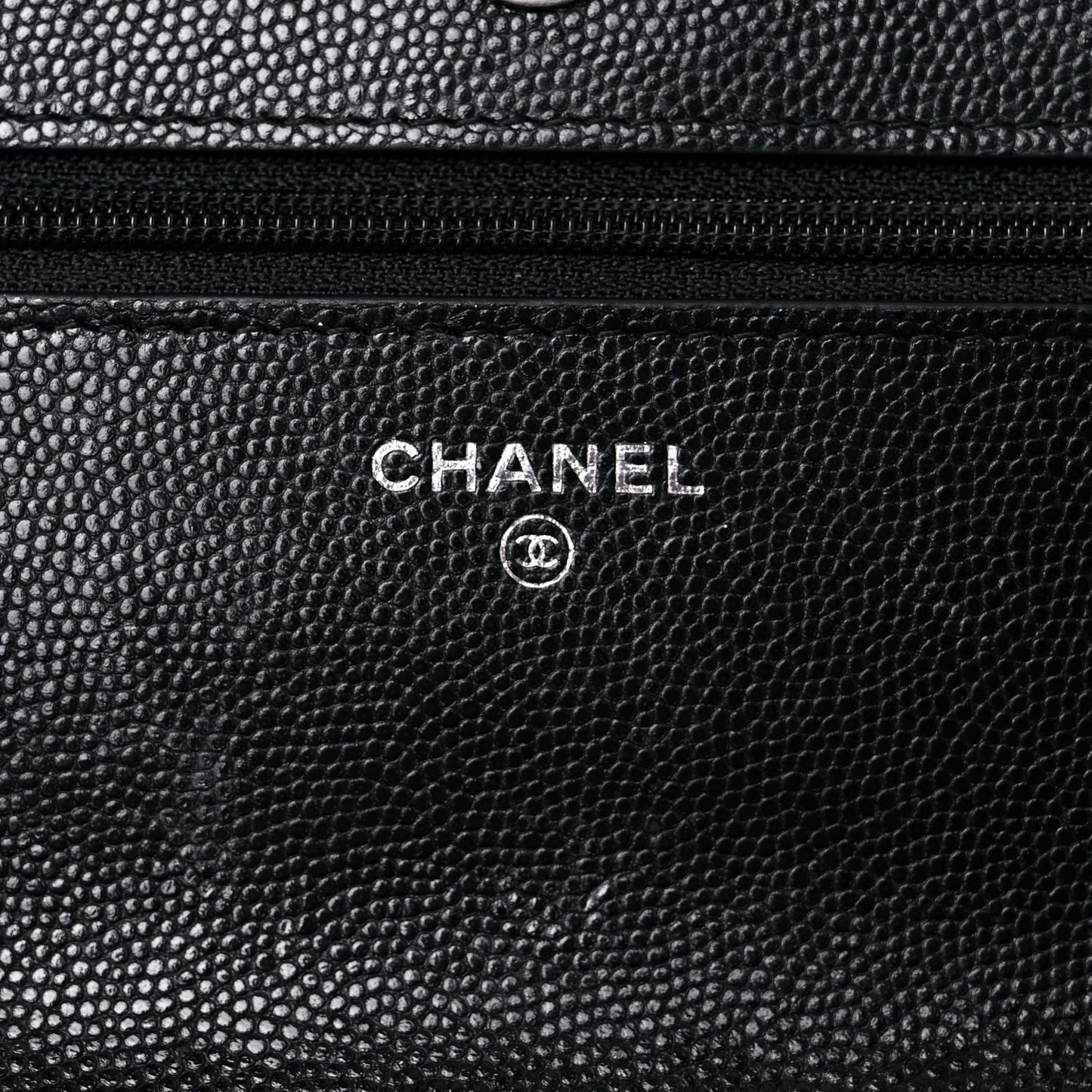 Caviar Quilted My Everything Wallet On Chain WOC Black
