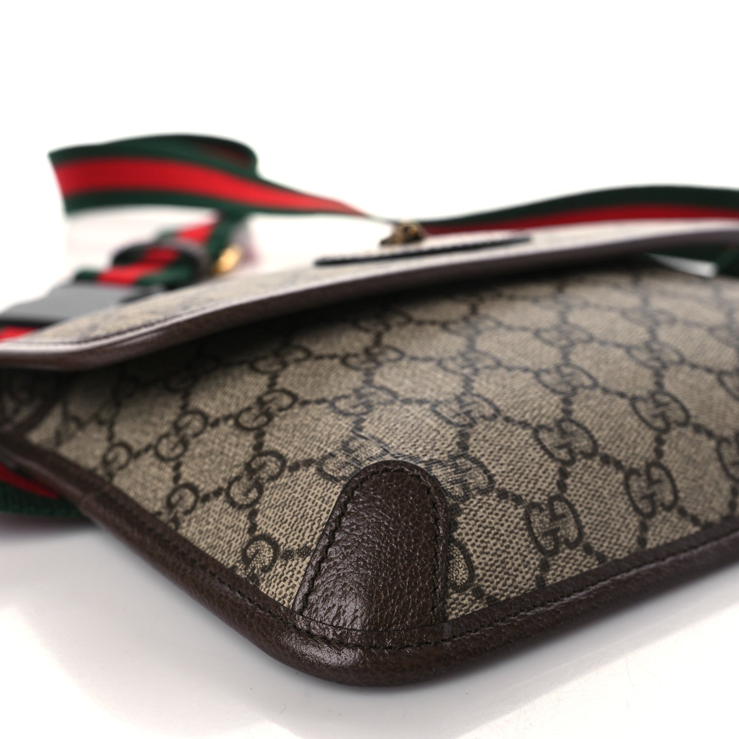 Gucci GG Supreme Monogram Neo Vintage Web Belt Bag Brown 8 of 9