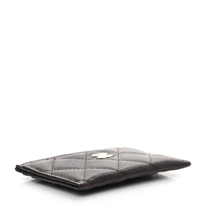 Chanel Caviar Quilted Card Holder Dark Brown 4 of 9