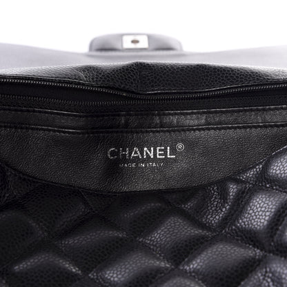 Chanel Caviar Quilted Jumbo Single Flap Black 6 of 9