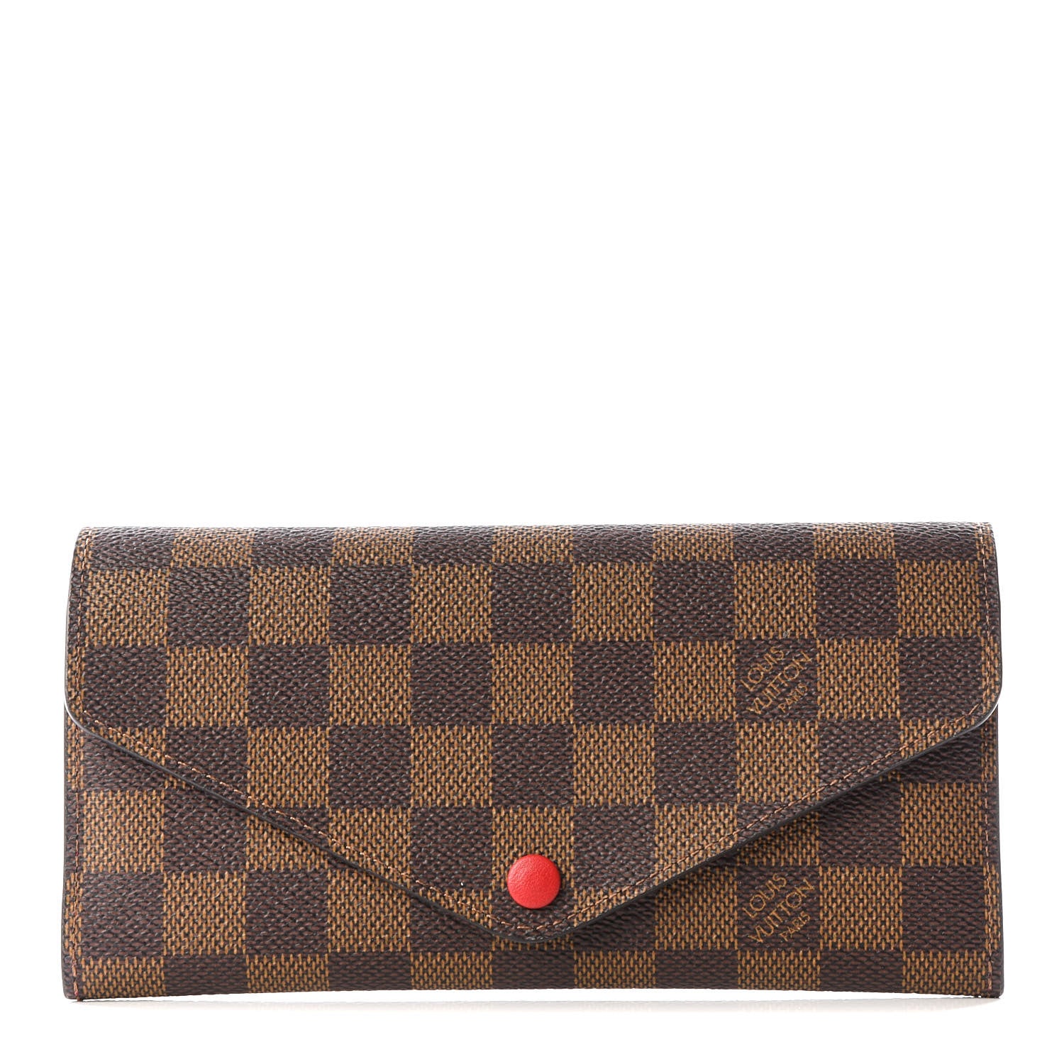 Louis Vuitton Damier Ebene Josephine Wallet Red 1 of 11