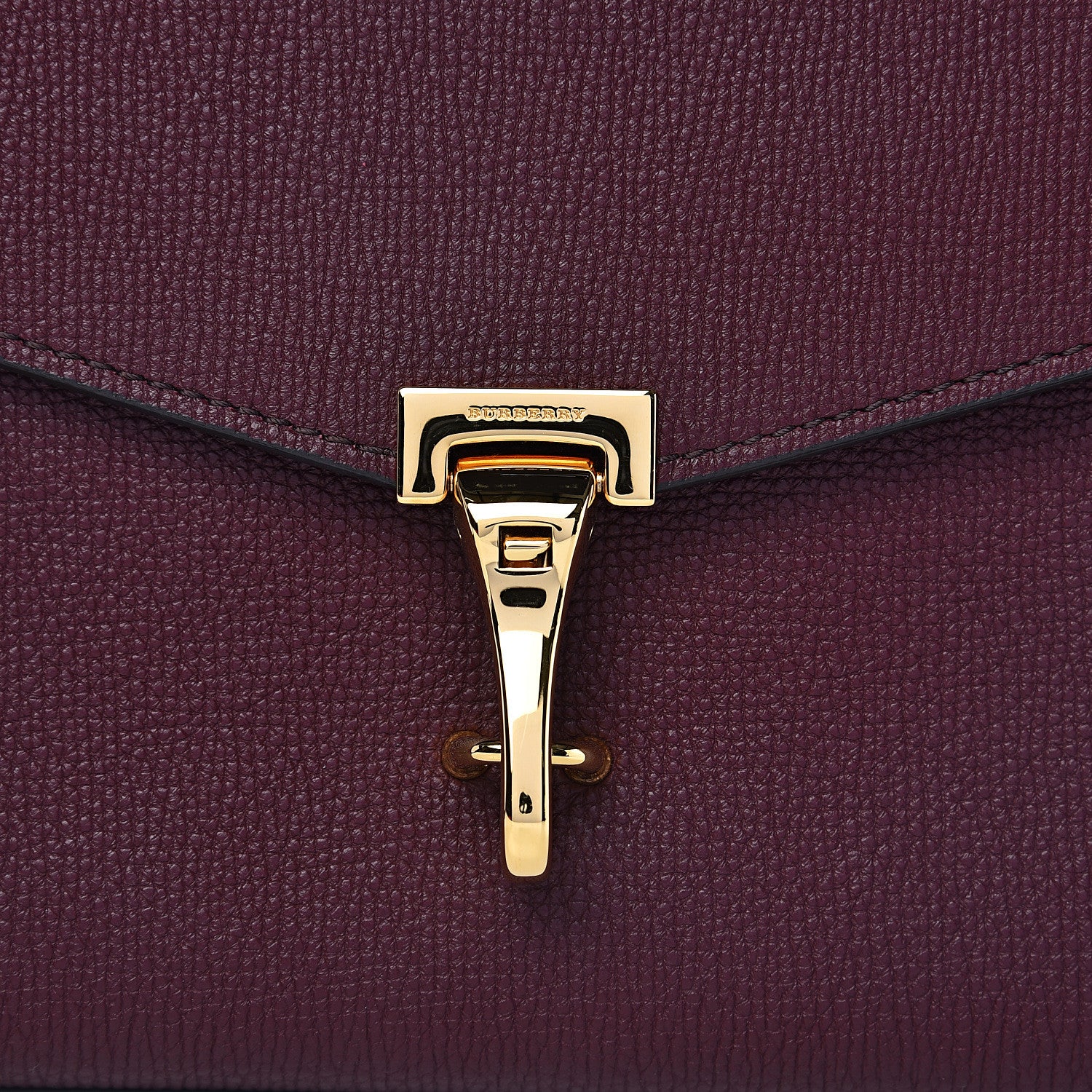 Burberry Grainy Calfskin Small Macken Crossbody Bag Mahogany Red 10 of 10