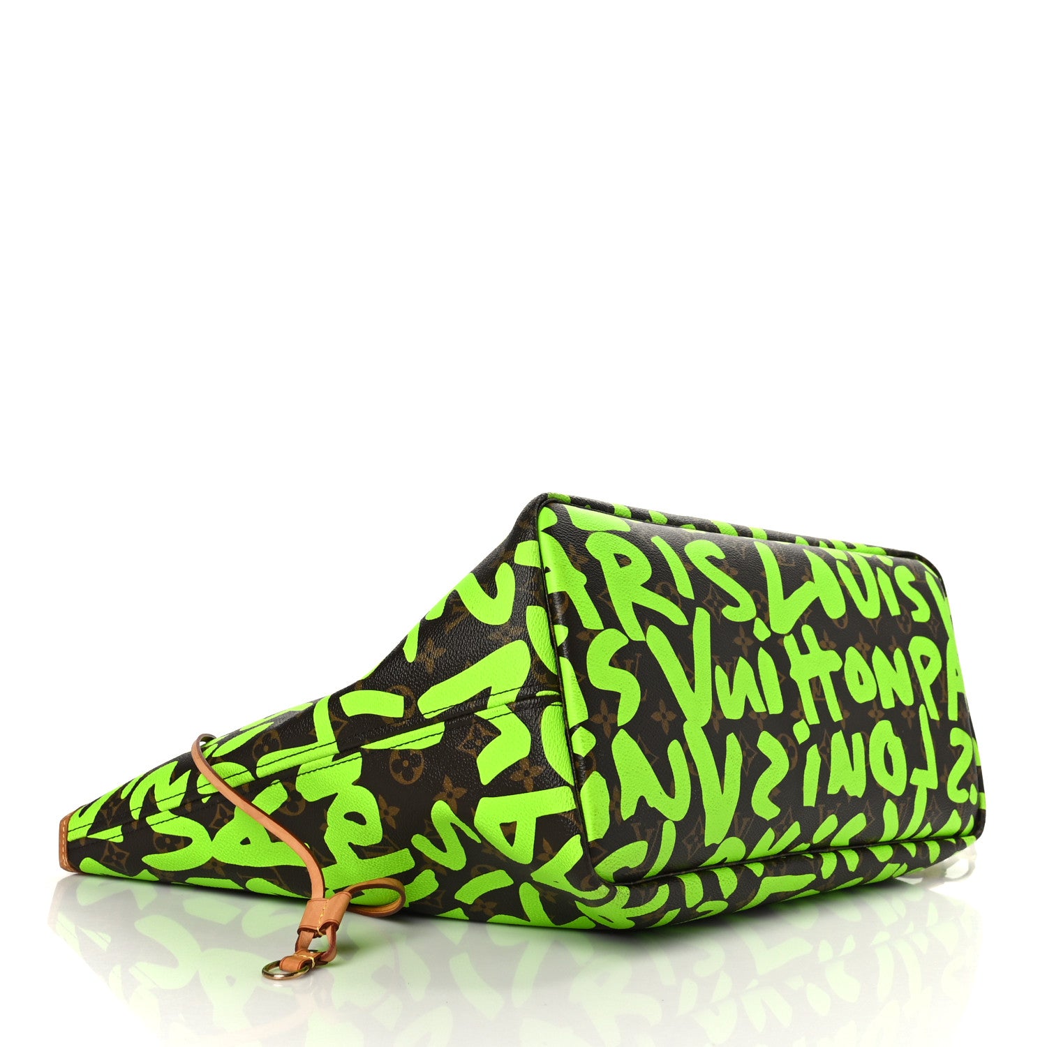 Louis Vuitton Monogram Graffiti Neverfull GM Green 4 of 9