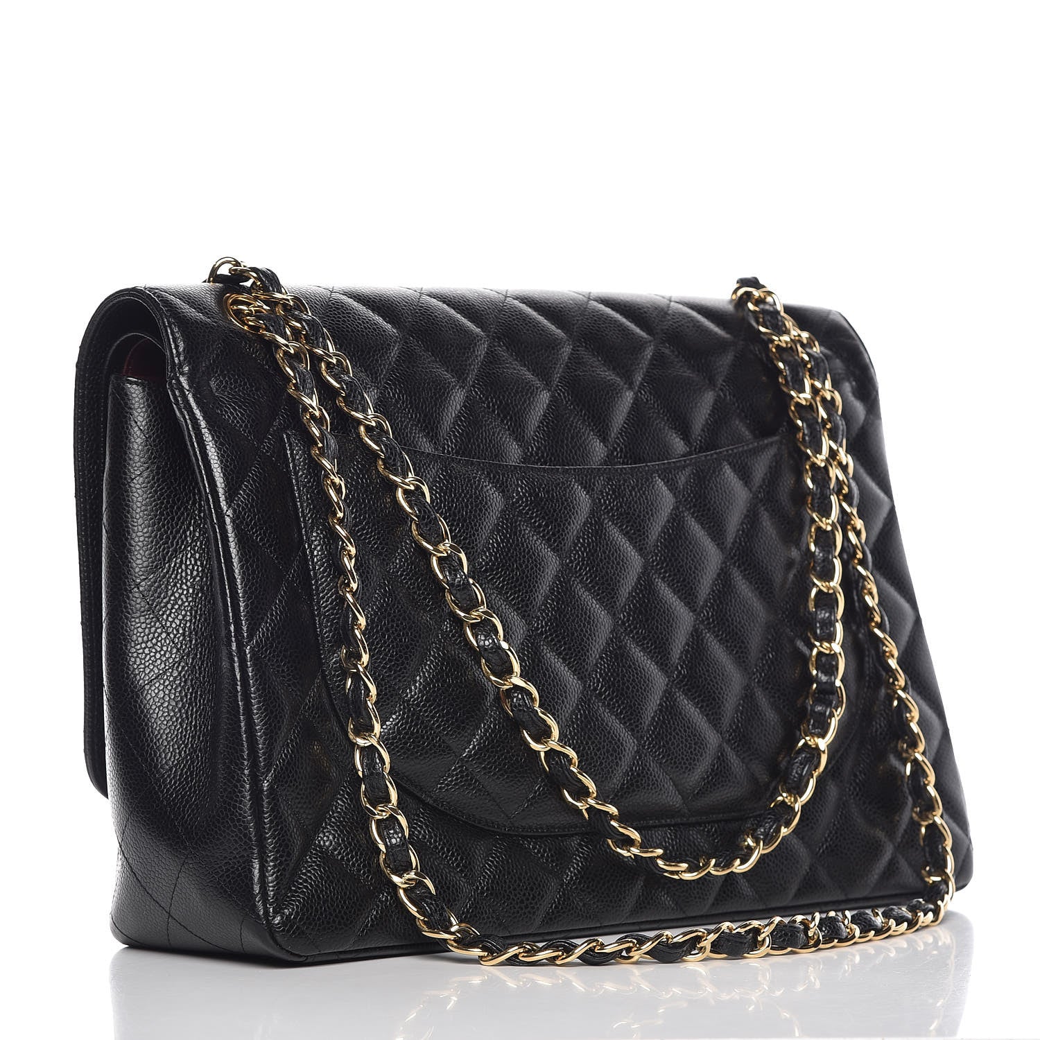 Chanel Caviar Quilted Maxi Double Flap Black 3 of 12