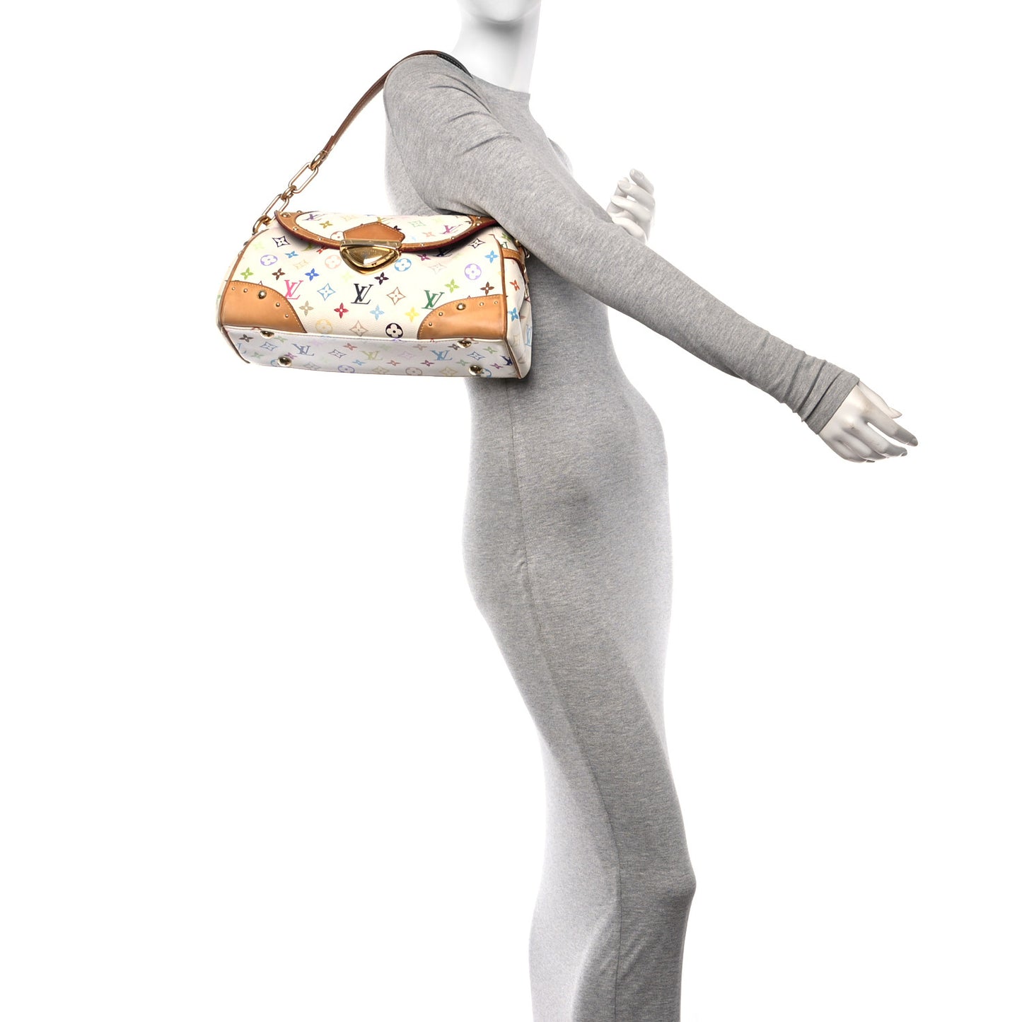 Monogram Multicolor Beverly MM White