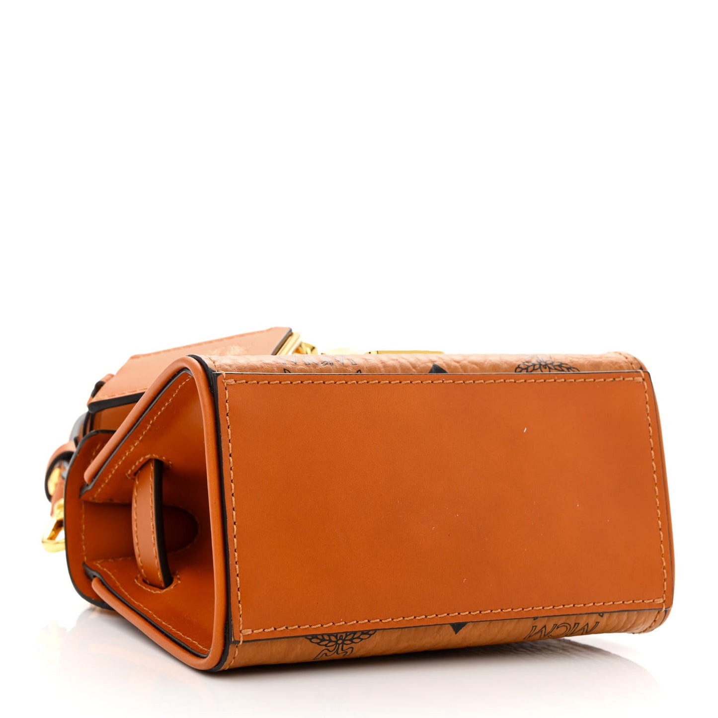 Visetos X-Mini Heritage Top Handle Satchel Cognac