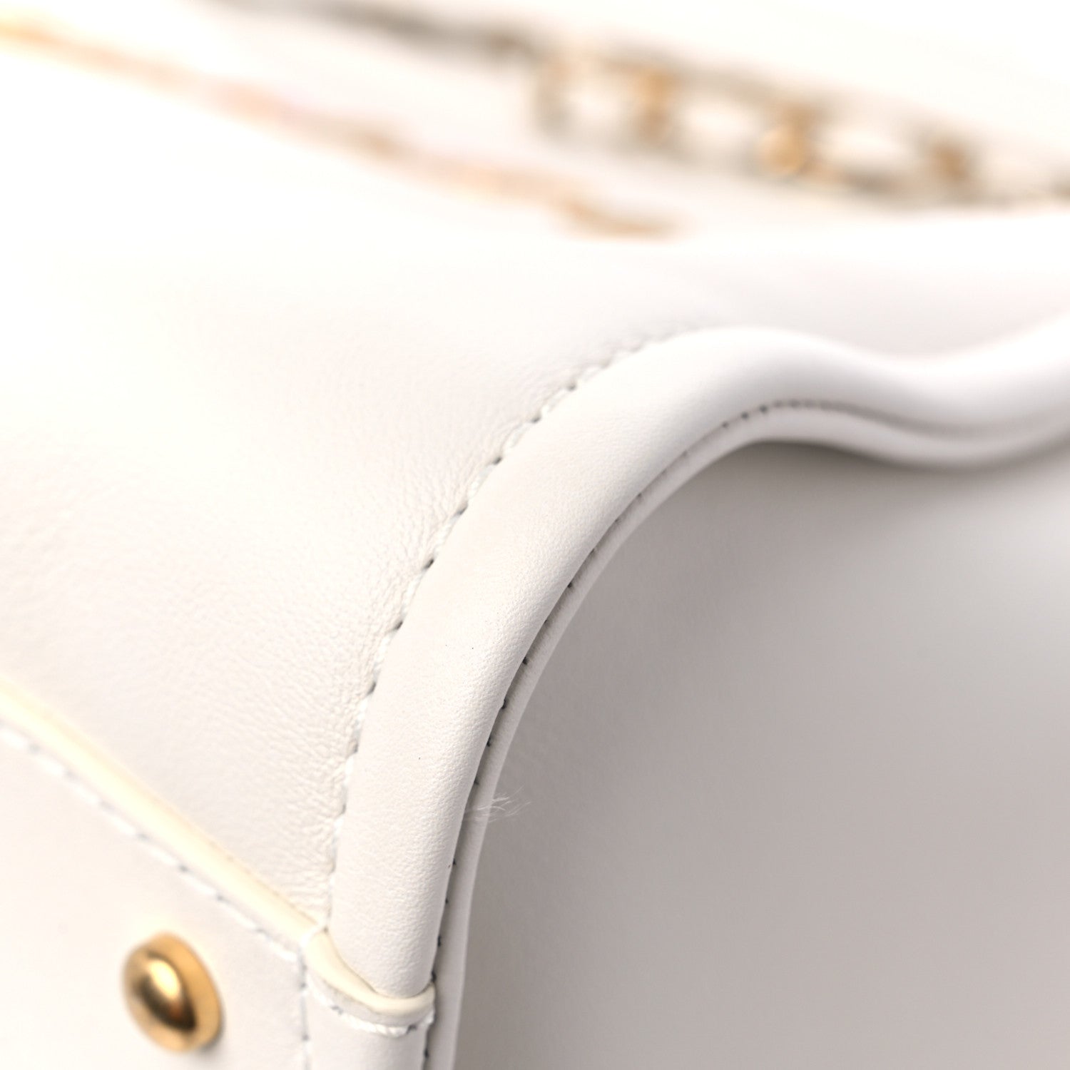 Chanel Calfskin Medium Deauville Tote White Multicolor 9 of 11
