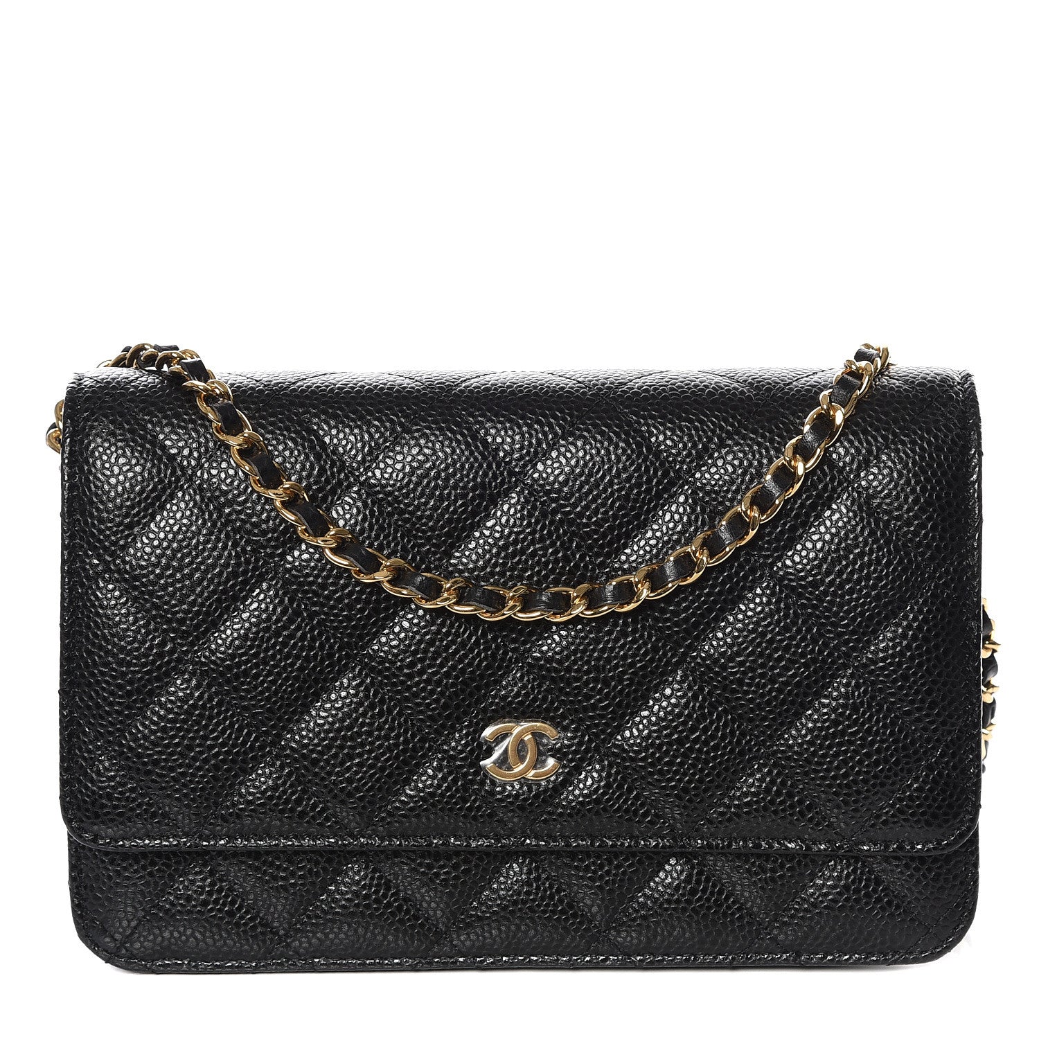 Chanel Caviar Quilted Wallet On Chain WOC Black 1 of 11