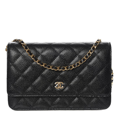 Chanel Caviar Quilted Wallet On Chain WOC Black 1 of 11