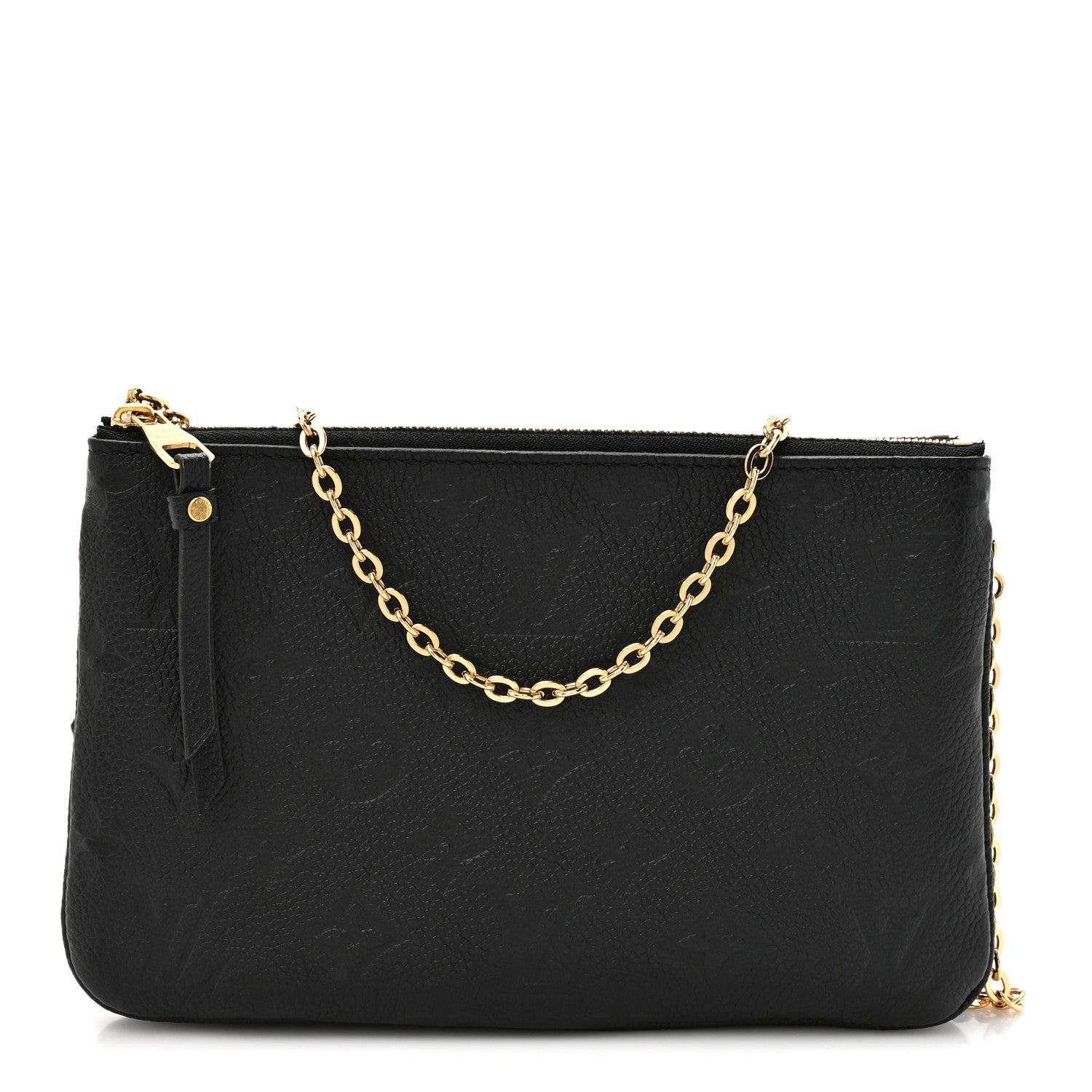 Louis Vuitton Empreinte Double Zip Pochette Black 1 of 9