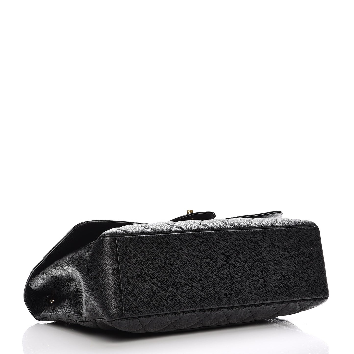 Caviar Quilted Maxi Single Flap Black