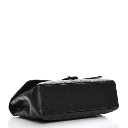 Chanel Caviar Quilted Maxi Single Flap Black 4 of 13